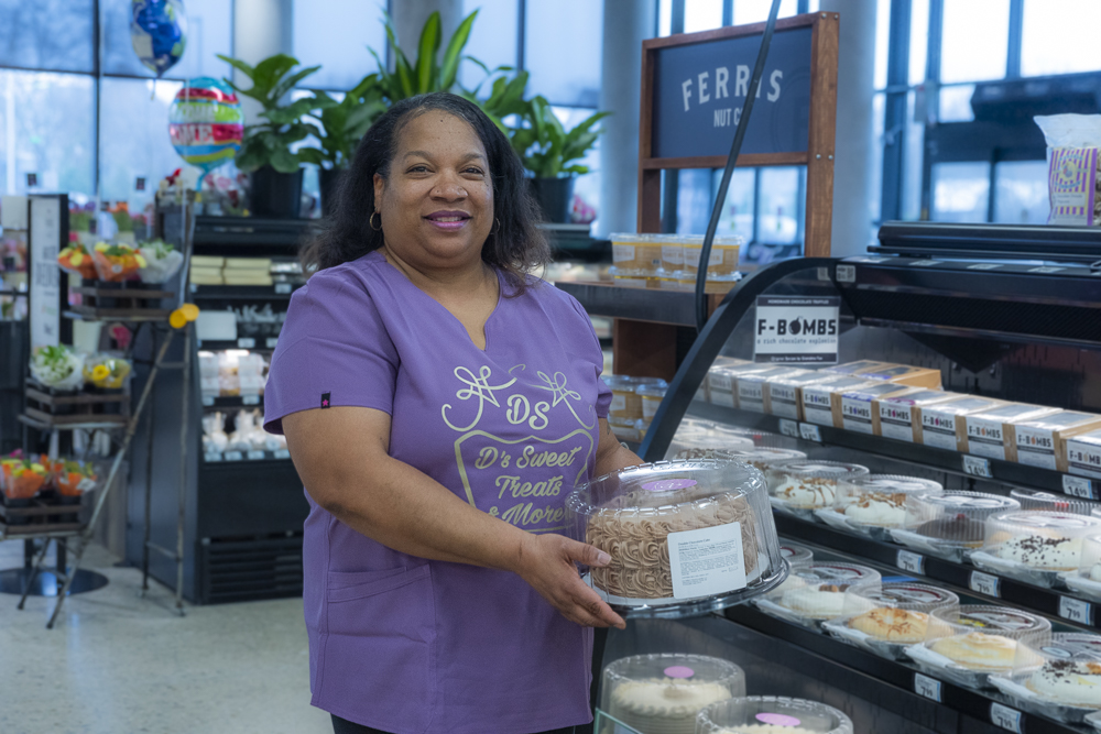 Desira L Sallee of D's Sweet Treats & More at Meijer Fairfax Market