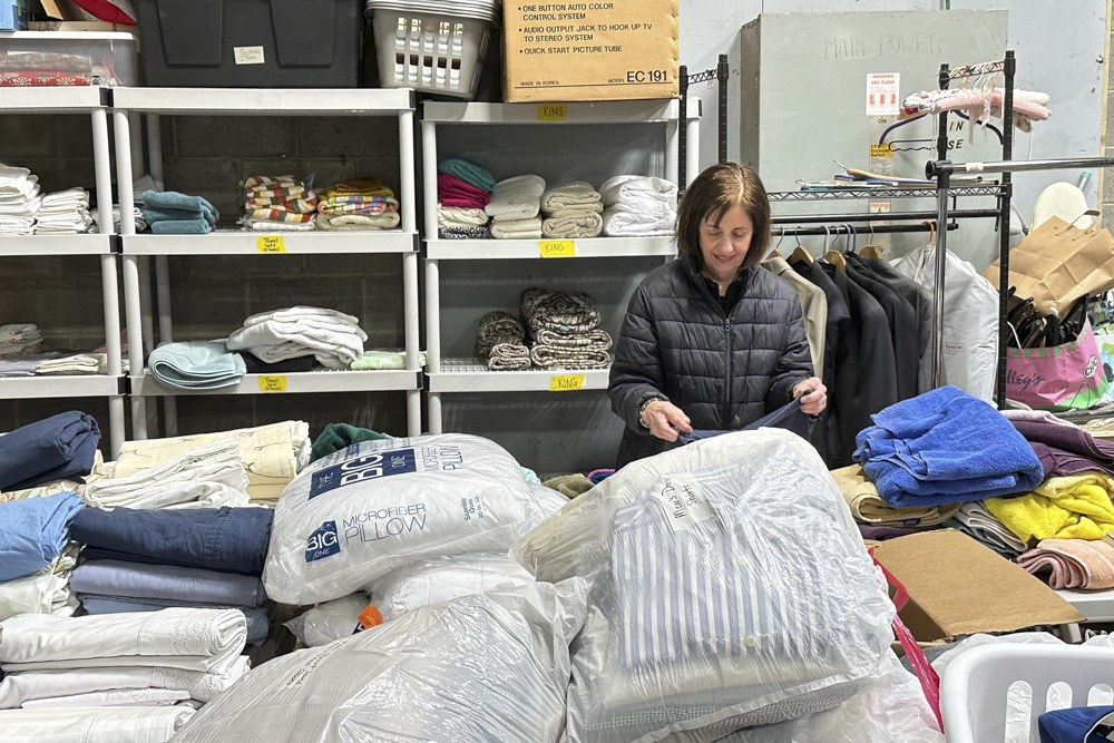 Volunteers drive trucks, provide financial support, or prepare donations for distribution