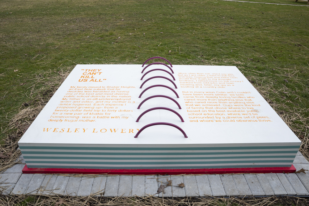 Reader’s Garden public art project by Artist Haemee Han of Jaemee Studio at Shaker Heights Public Library