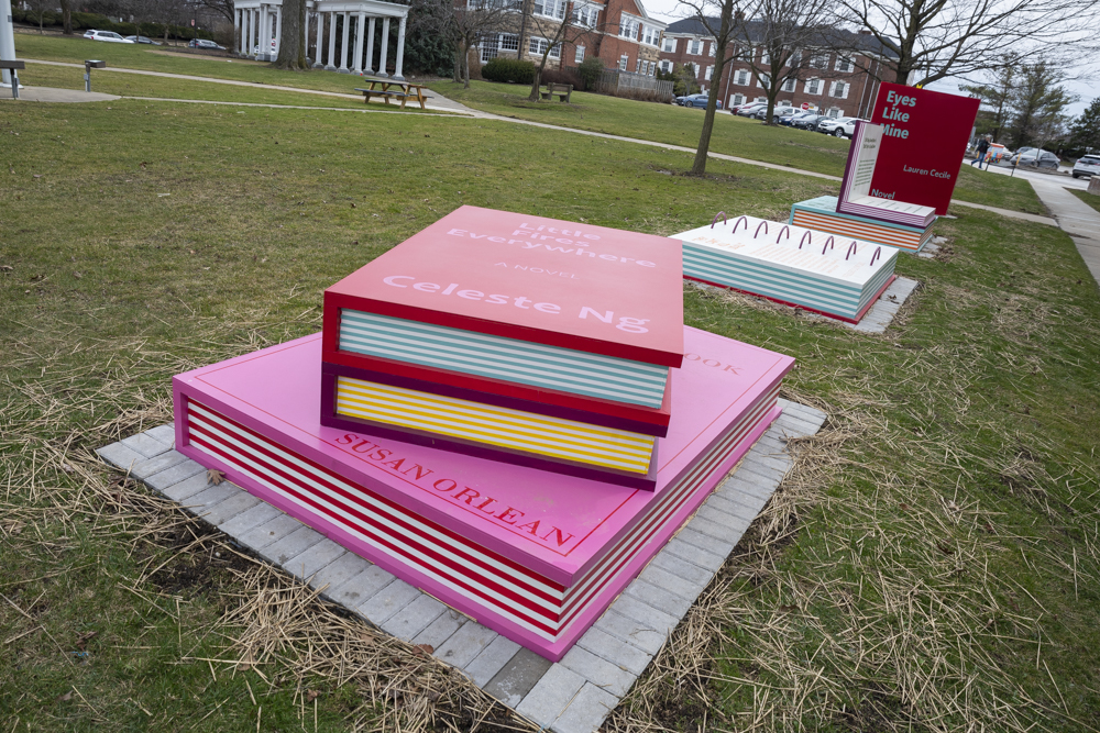 Reader’s Garden public art project by Artist Haemee Han of Jaemee Studio at Shaker Heights Public Library
