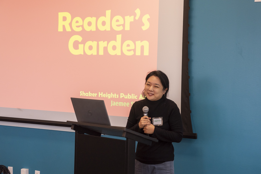 Artist Haemee Han of Jaemee Studio - Reader’s Garden public art project dedication