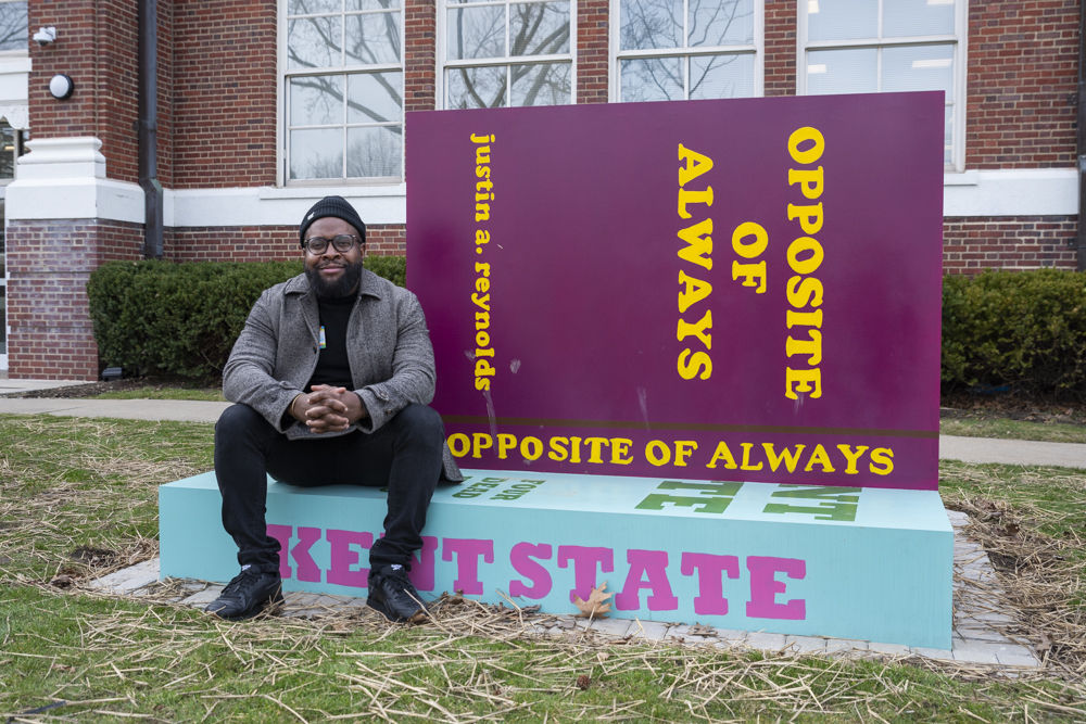 Author Justin Reynolds; Opposite of Always - Reader’s Garden public art project