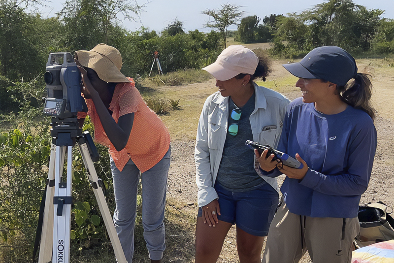 Dr. Emma Finestone in the field in Kenya last summer