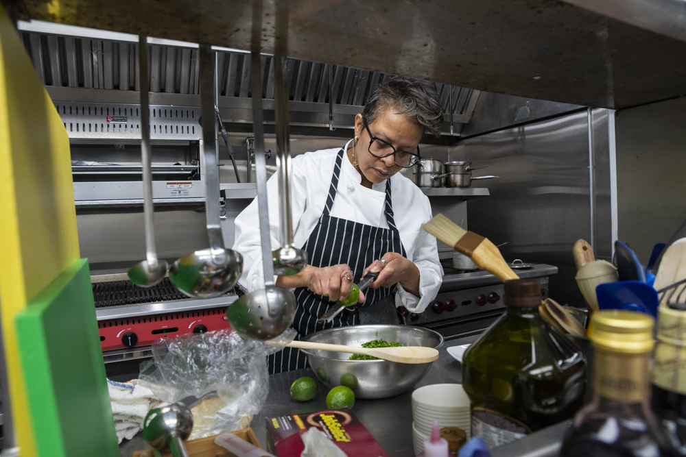Chef-entrepreneur, Kolnita Walker, owner of Classic Cuisine Catering and Doc's on Harvard