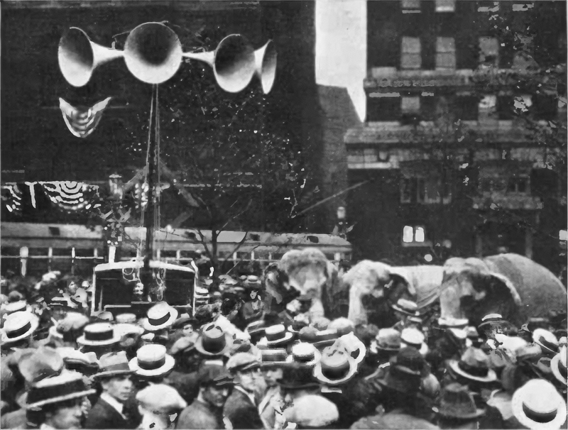 Sound Truck Broadcast of RNC that connected with the presidential convention hall in August 1924