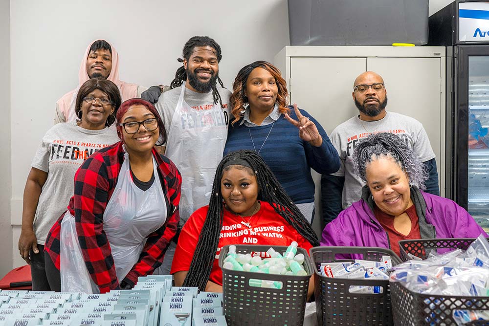 In addition to free home-delivered meals, Catholic Charities hosts a Thanksgiving meal at St. Augustine Hunger Center with the help of hundreds of volunteers.
