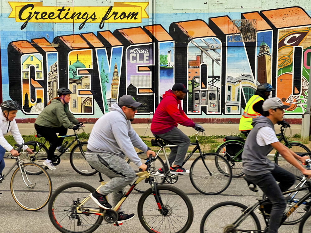 Slow Roll riders pass through Ohio City