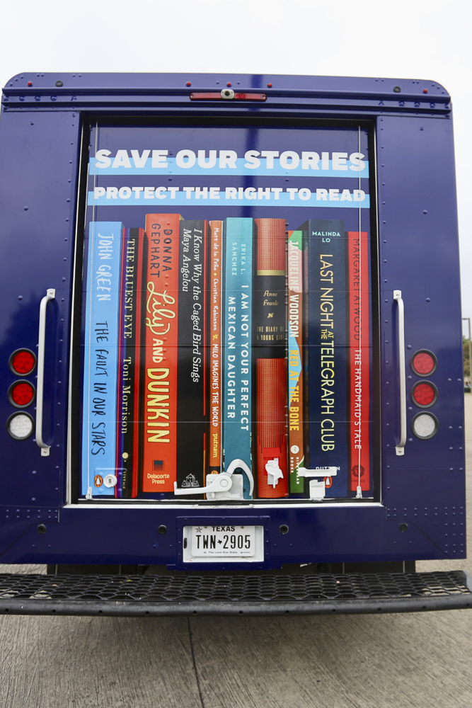 The Banned Wagon’s route includes independent bookstores and libraries in response to the increase in books targeted for censorship in 2023