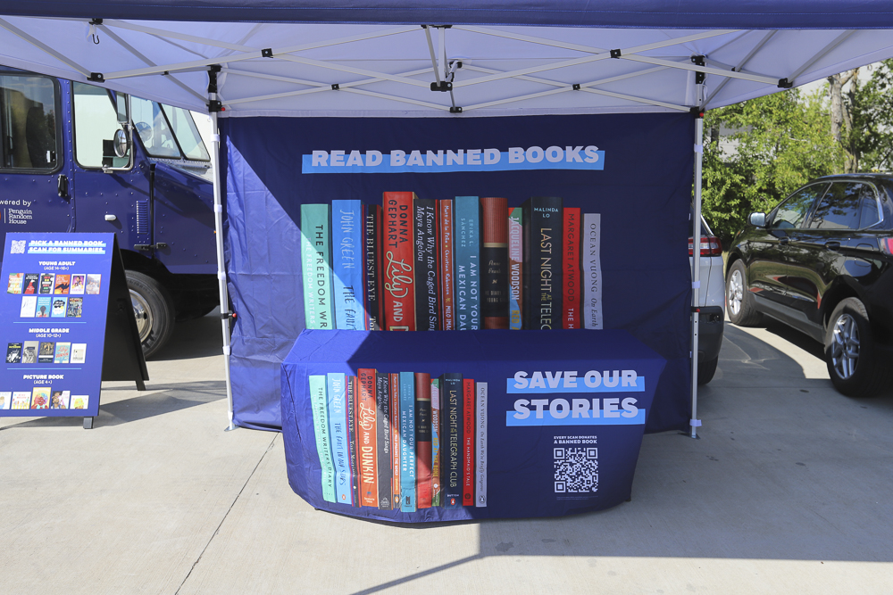 The Banned Wagon’s route includes independent bookstores and libraries in response to the increase in books targeted for censorship in 2023