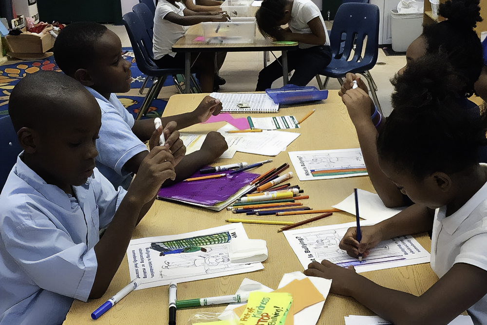University Settlement's Red Ribbon Week activities to celebrate a drug free lifestyle and encourage young people to make healthy choices