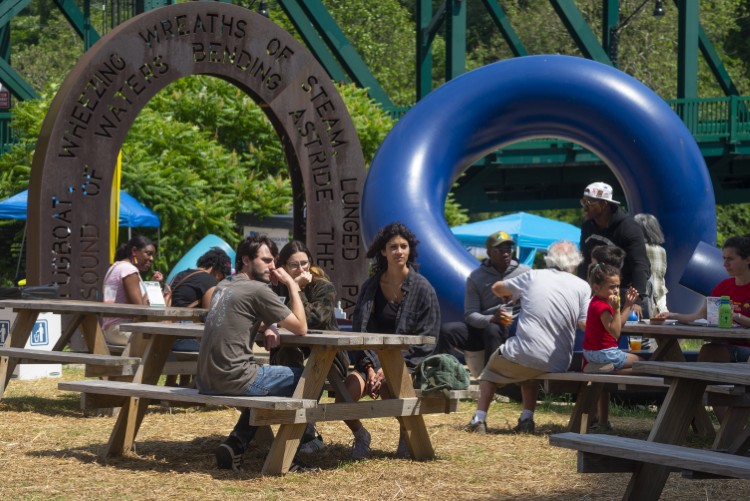 Canalway River Rally at Hart Crane Memorial Park.