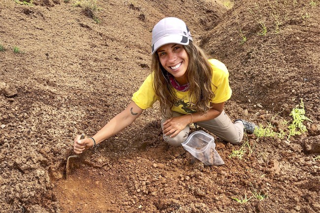 Dr. Emma Finestone in the field in Kenya in 2023.