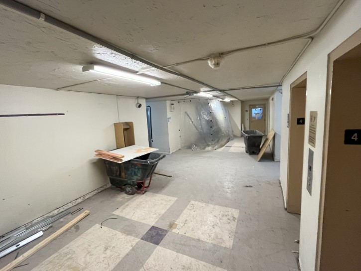 Y-Haven lobby before construction