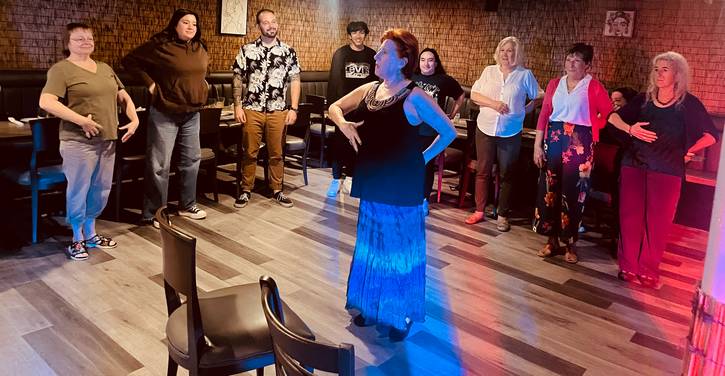 Juerga Flamenca was an evening of spontaneous flamenco dance, guitar, song, and community in Parma.