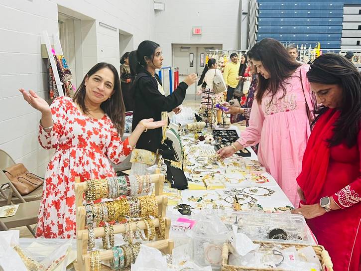 The Diwali Mela celebration in October featured crafts, jewelry. and other displays at Solon Middle School.