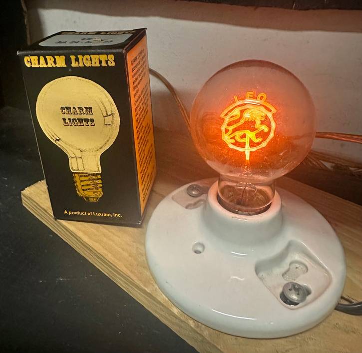 Vintage Zodiac bulbs.