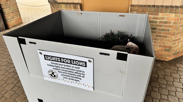 Donation box at Cleveland Metroparks Zoo