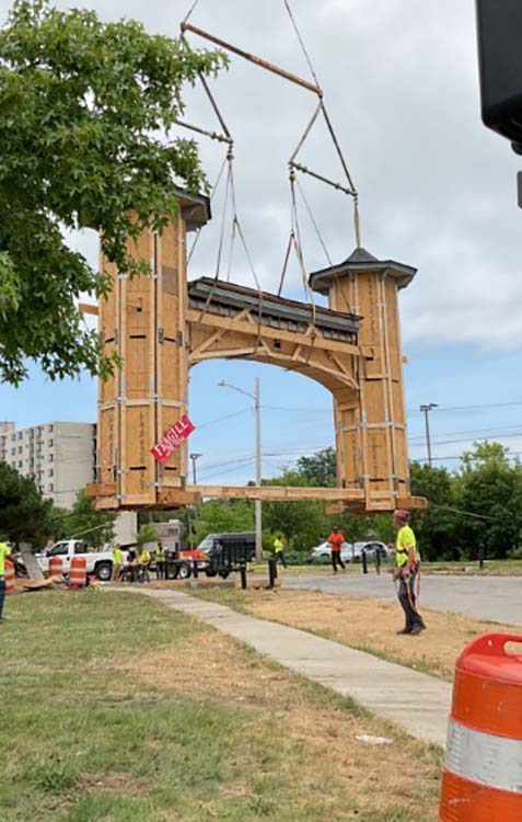 The arch will now be the gateway to the planned Euclid Beach Arch Park.