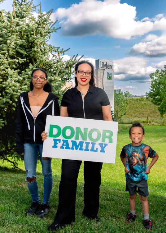 A lifebanc donor family