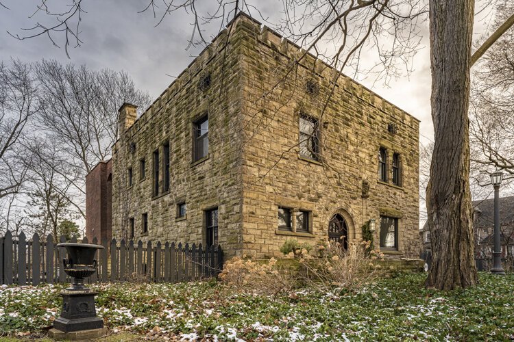 Schweinfurth’s own residence survives on East 75th Street between Chester and Euclid Avenues