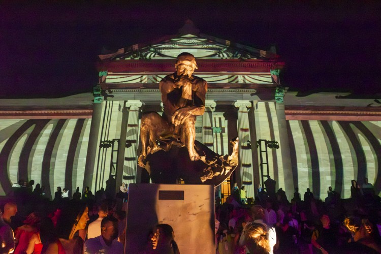 Cleveland visual artist Kevin Jackson's projection mapping installations.