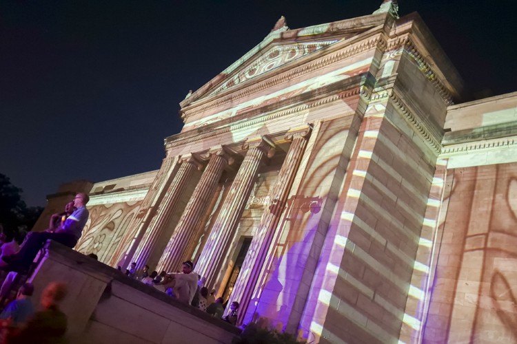 Cleveland visual artist Kevin Jackson's projection mapping installations