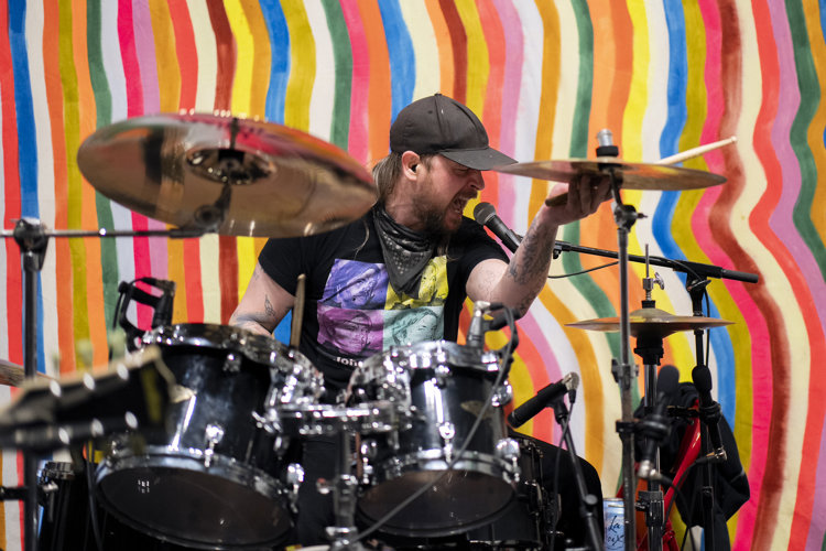 Five regional bands performed at "Love is Resistance" opening night.