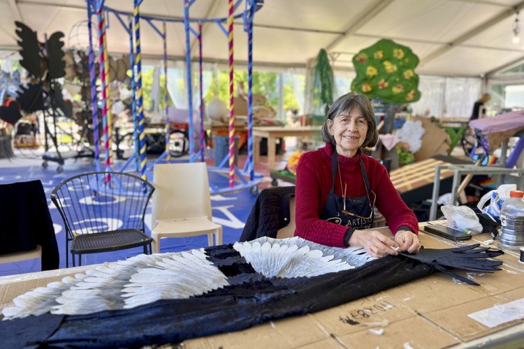 Putting the final touches on the costumes, puppets, and floats for 2024 Parade the Circle