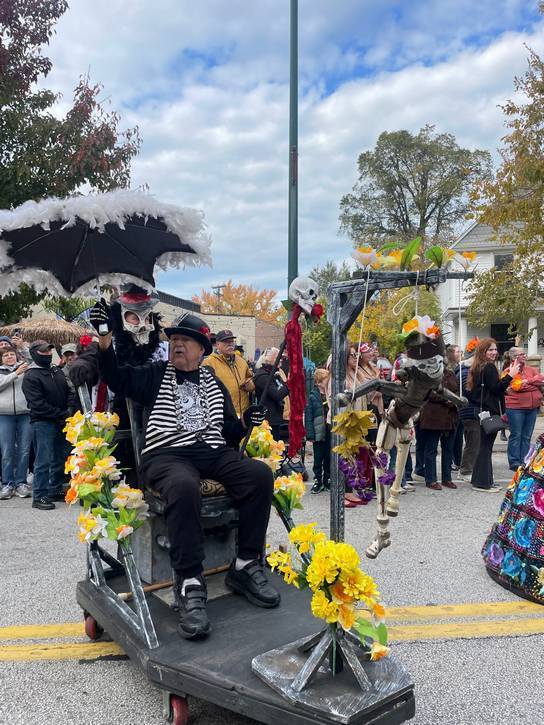 Celebrating Día de Muertos.