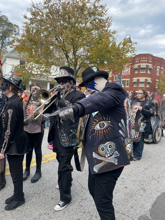 Celebrating Día de Muertos.