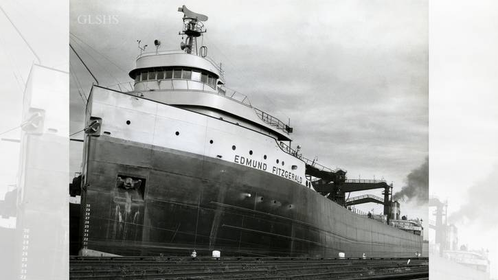 The Edmund Fitzgerald's maiden trip.