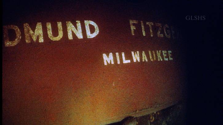 The stern of the Edmund Fitzgerald.