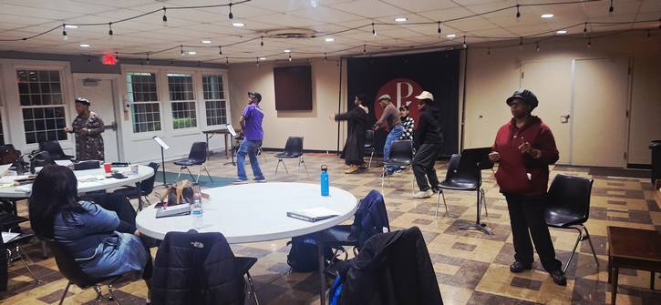 The 'Objectively/Reasonable' ensemble has been rehearsing for Saturday's performance at Disciples Christian Church, Ron Fuqua Art Space, and Gethsemane Baptist Church.