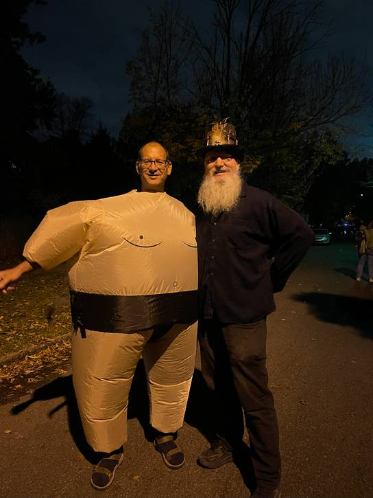 (Sumo wrestler and Voodoo Man) Mike Stawovy and Michael Manne