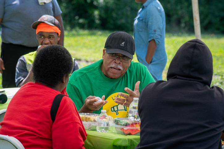 Saint Luke's Foundation gathered resident feedback at an August community barbeque.