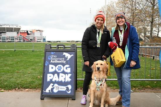 Dogs are welcomed at Turkey Trot.