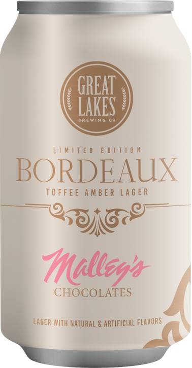 Cleveland’s beloved Malley’s Chocolates Bordeaux inspired the rich chocolate and nutty English toffee flavors of this limited edition Toffee Amber Lager.