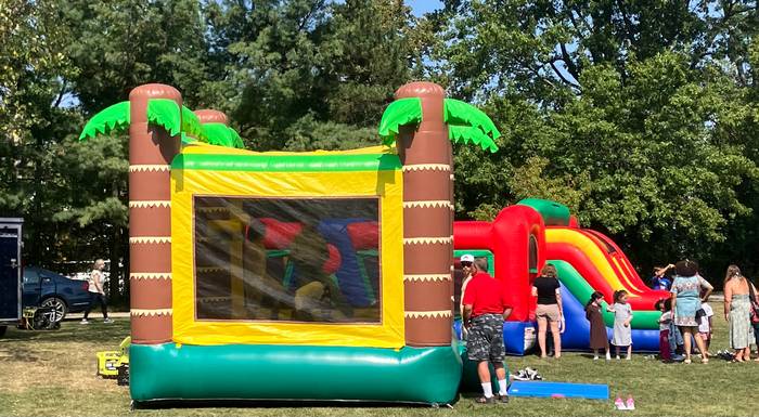 University Heights Fall Fest featured inflatables for the kids.