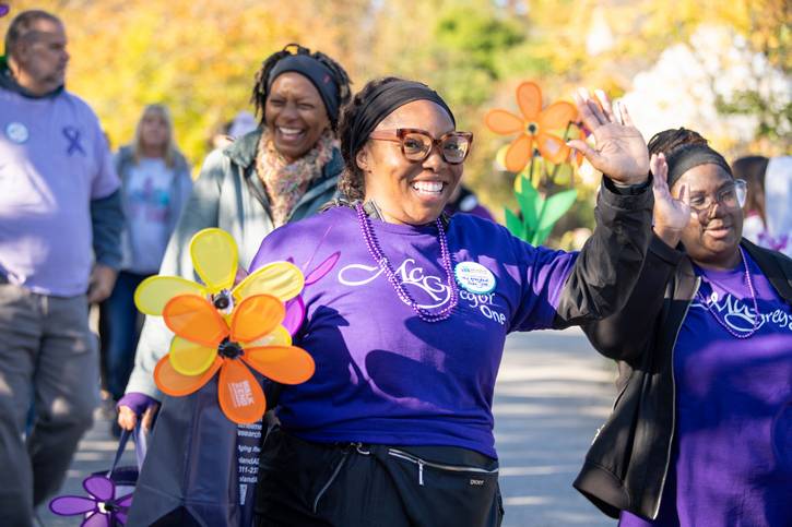 The nationwide Walk to End Alzheimer's is a celebration of hope around breakthroughs in Alzheimer's research and treatment.
