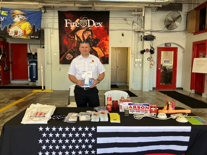 UH Fire Prevention officer Luke Curkowicz