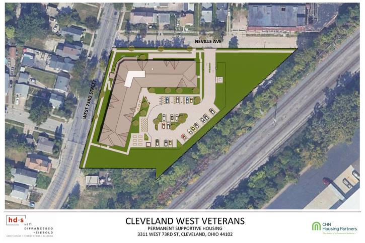 Cleveland West Veterans Housing (CWVH) site plan.