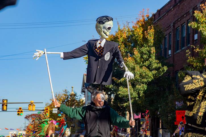 The Skulls and Skeletons Procession.