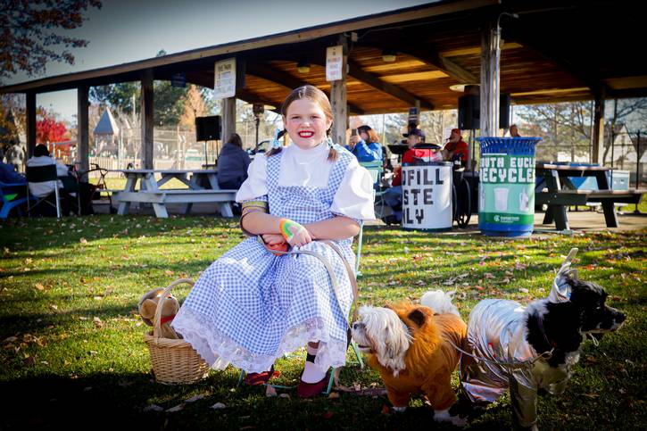 The costume contests—for both humans and pets—are highlights of South Euclid's October Feast.