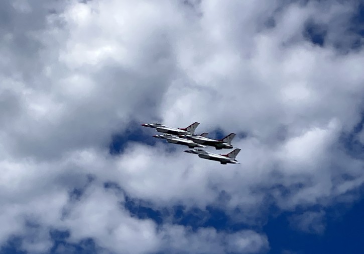 The U.S. Air Force Thunderbirds were the headliners at the Cleveland National Air Show over Labor Day weekend.