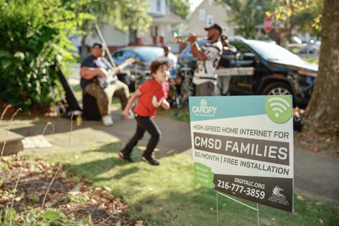 DigitalC brought a party when installers arrived at Aaliyah Cashdollar 's home.