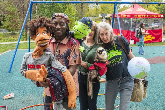 Puppet entertainers at Fresh Fest 2025