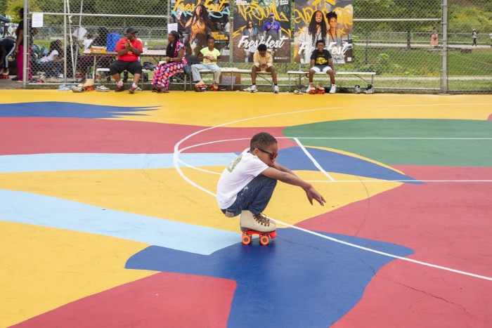 Kids Zone skating at Fresh Fest 2025