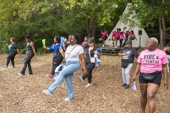 Vibe & Weat Fitness and line dancing at Fresh Fest 2025