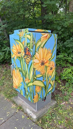 "Sunflowers for Peace" by Nancy Schwartz-Katz, was voted the audience favorite.