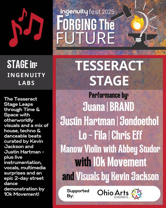 Tesseract Stage performers at Ingenuity Fest 2025.